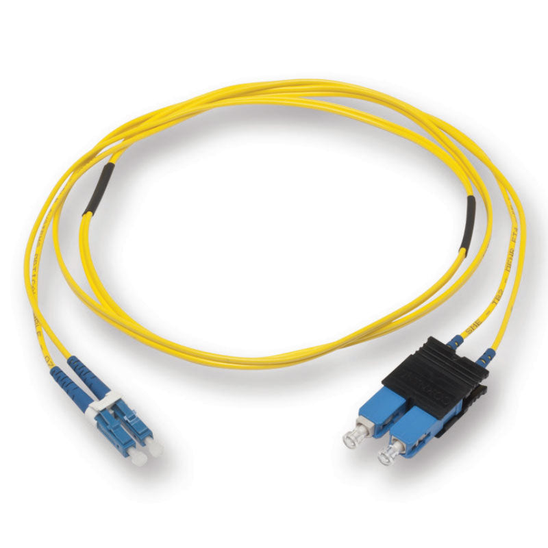 (10m) LC/UPC - SC/UPC Single Mode Fiber Optic Duplex Patch Cord - 1.8mm LSZH (10m) LC/UPC - SC/UPC Single Mode Fiber Optic Duplex Patch Cord - 1.8mm LSZH