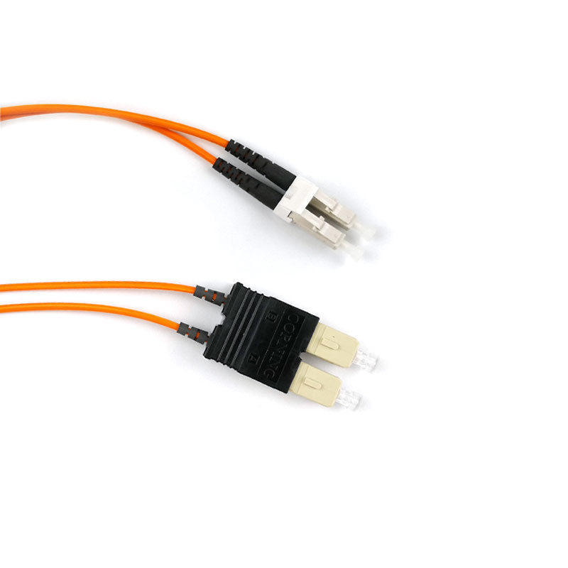 (5m) LC/UPC - SC/UPC Multimode OM1 Fiber Optic Duplex Patch Cord - 2mm Riser (5m) LC/UPC - SC/UPC Multimode OM1 Fiber Optic Duplex Patch Cord - 2mm Riser