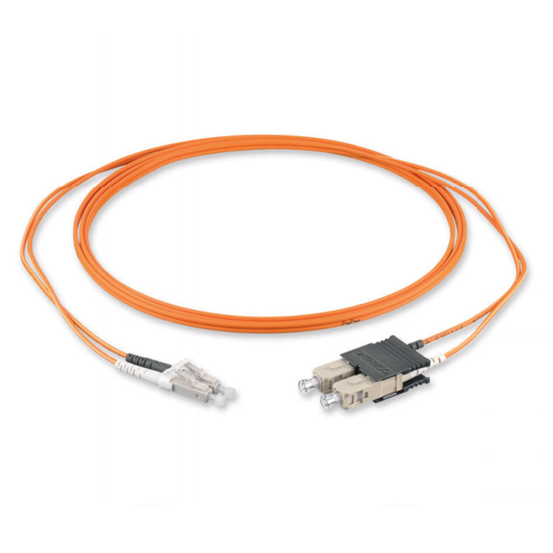 (12m) LC/PC - SC/PC Multimode OM1 Fiber Optic Duplex Patch Cord - 2mm LSZH (12m) LC/PC - SC/PC Multimode OM1 Fiber Optic Duplex Patch Cord - 2mm LSZH