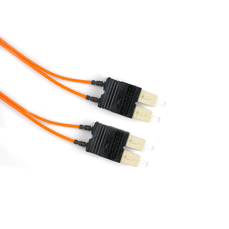 (12m) SC/UPC - SC/UPC Multimode OM1 Fiber Optic Duplex Patch Cord - 2mm LSZH (12m) SC/UPC - SC/UPC Multimode OM1 Fiber Optic Duplex Patch Cord - 2mm LSZH