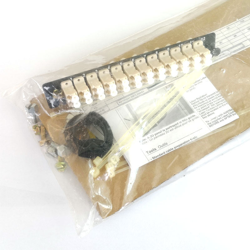 FiberExpress Adapter Strip, Loaded 12 LC Duplex Multimode Adapters FiberExpress Adapter Strip, Loaded 12 LC Duplex Multimode Adapters