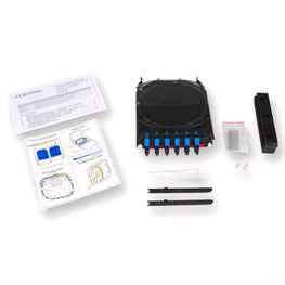CCH Pigtailed Splice Cassette 12 F, SC UPC Duplex, Single-mode (OS2), Single-fiber (250 µm)