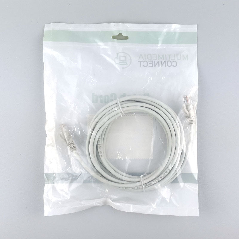 Cat5e Unshielded (U/UTP) Ethernet Network Cable LSZH 5m Grey Patch Cord Cat5e Unshielded (U/UTP) Ethernet Network Cable LSZH 5m Grey Patch Cord