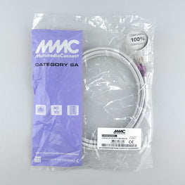 Cat6a Shielded (U/FTP) Ethernet Network Cable LSZH 3m Grey Patch Cord