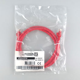 Cat6 Unshielded (UTP) Ethernet Network Cable PVC 2m Red Patch Cord